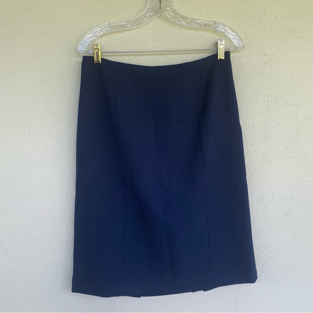 Evan-Picone blue lined skirt, A line skit